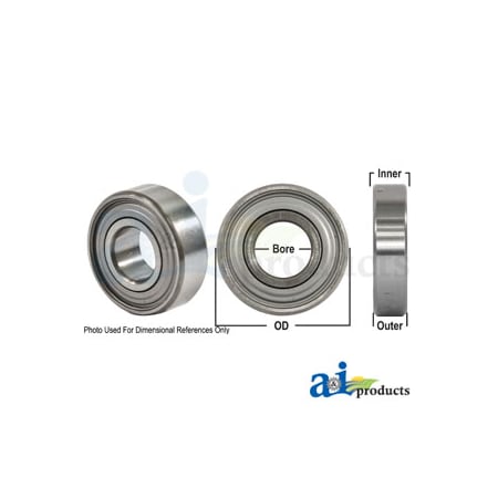 A & I Products Bearing, Ball; Cylindrical, Round Bore 3" x3" x2" A-205KRP2-P